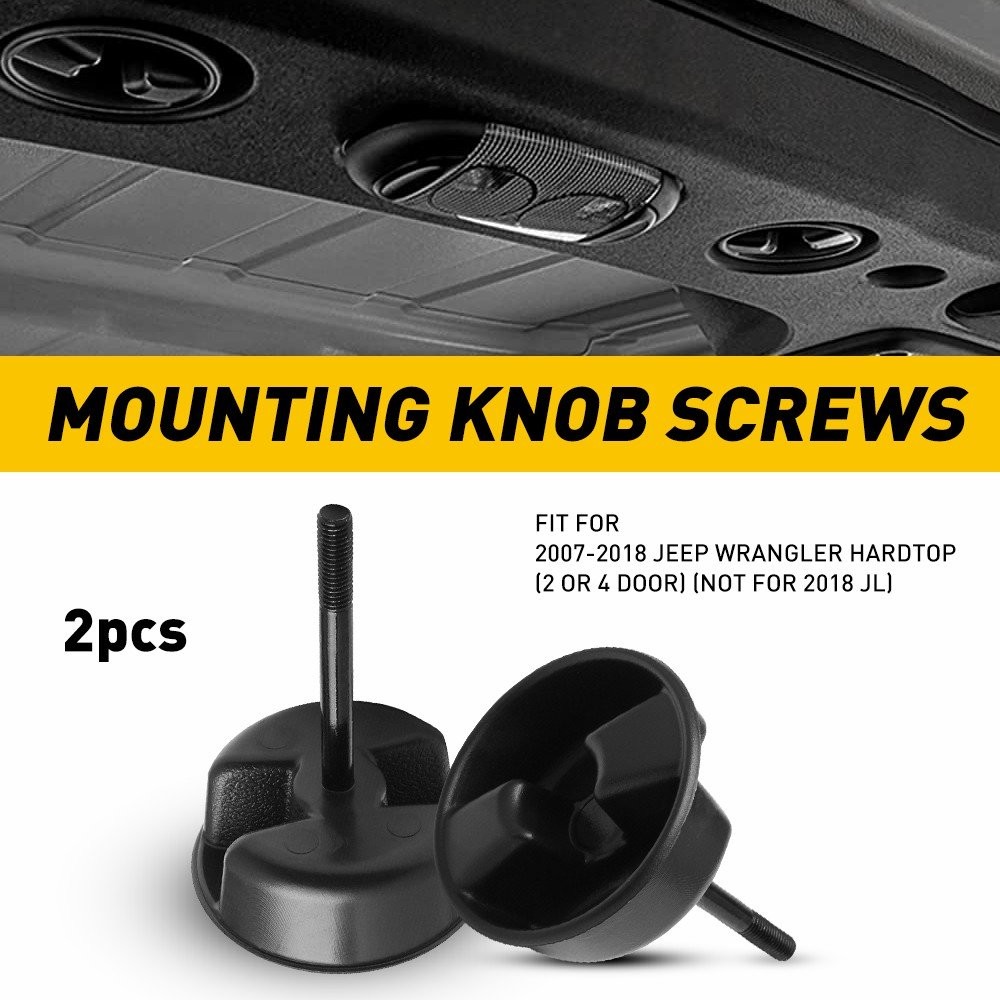 Hard Top Mounting Screw Knobs For Jeep JK Wrangler 07-17 Mount Tab Replacement A
