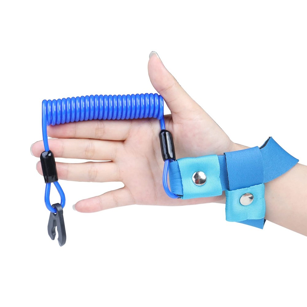 2PCS Kill Switch Lanyard for Boat Jet Ski Wrist Strap Replace Blue