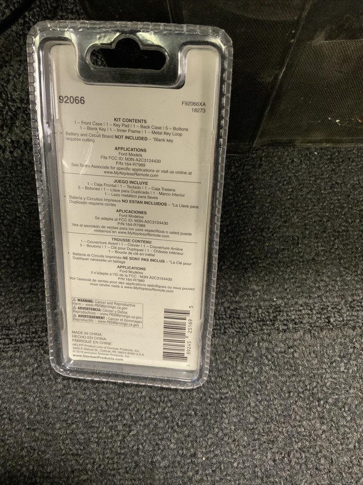 Dorman 92066 Keyless Remote Case