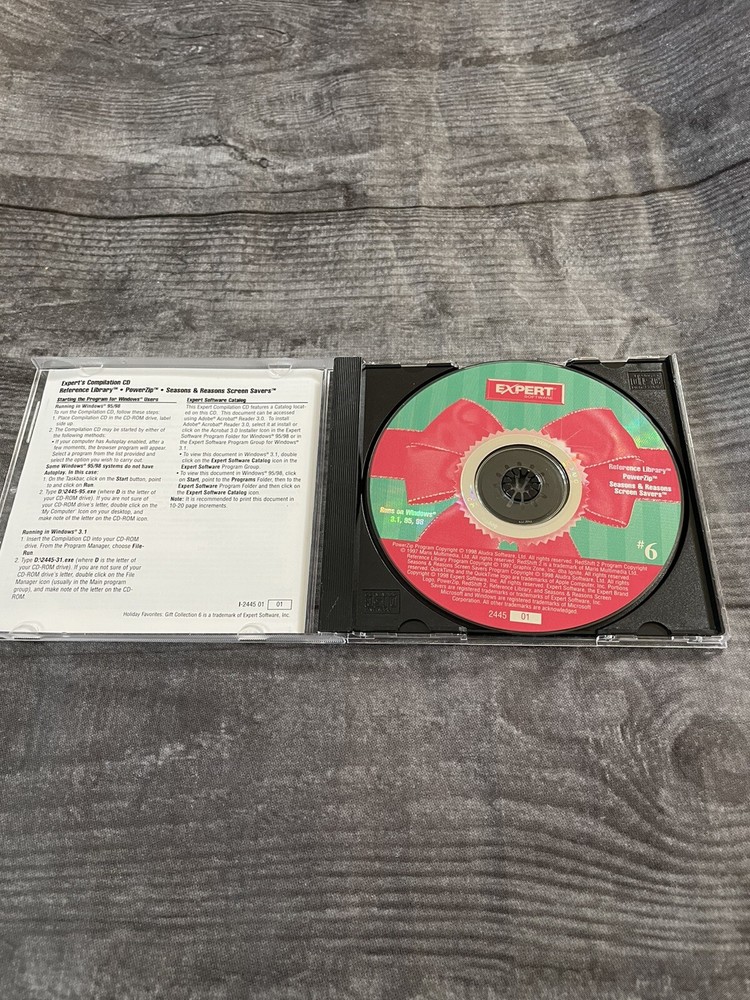 Expert Software Reference Library PowerZip Season Screen Savers PC Software