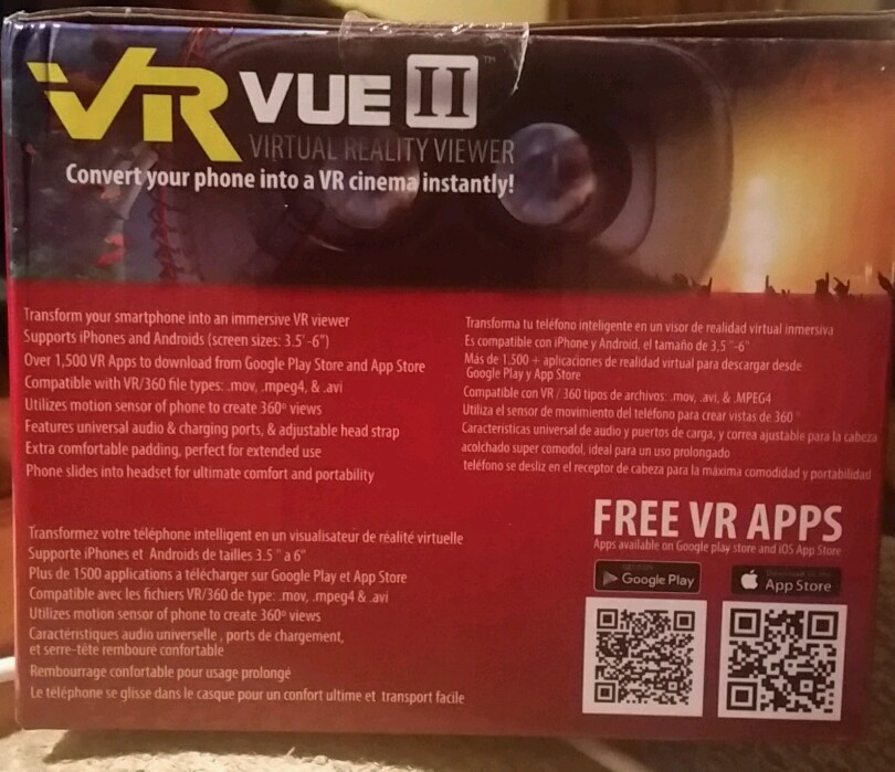 VR VUE II VIRTUAL REALITY VIEWER