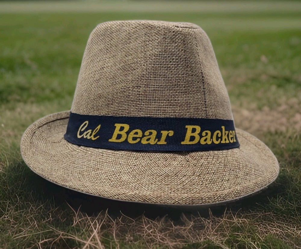 UC Berkeley Hat Cal Bears Fedora Bear Backers Rare Members Only Cap