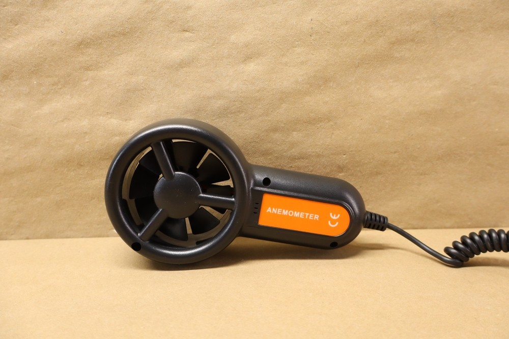 VEVOR Portable Anemometer Split Design, Temp Range 14℉-140℉, LED Screen Digital