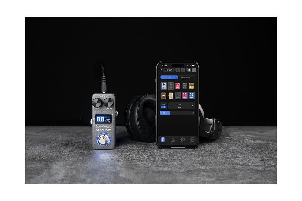 Valeton GP-5 Compact Multi-Effects Processor and Pedalzoo Flat Patch for Guit...