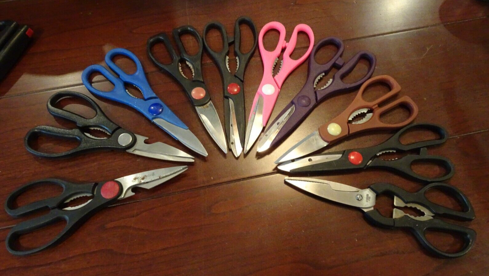 10 Pairs Scissors Kitchen Shears Hampton Goodcook