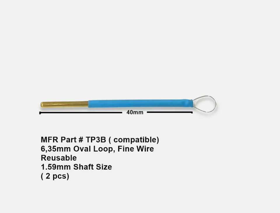 Ellman Surgitron Electrode TP3B - 6,35mm Oval Loop, Fine Wire ( 2pcs)