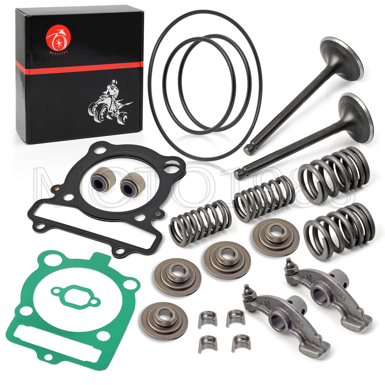 Rocker Arm & Intake Exhaust Valve Kit For YAMAHA 350 Warrior Raptor Grizzly 350