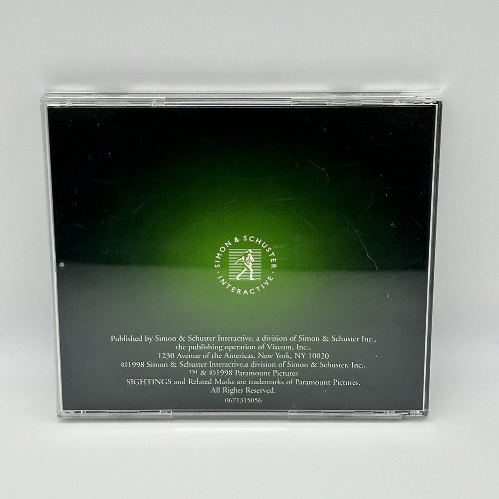 Sightings The UFO Encyclopedia (PC, CD-ROM, 1998, Paramount)