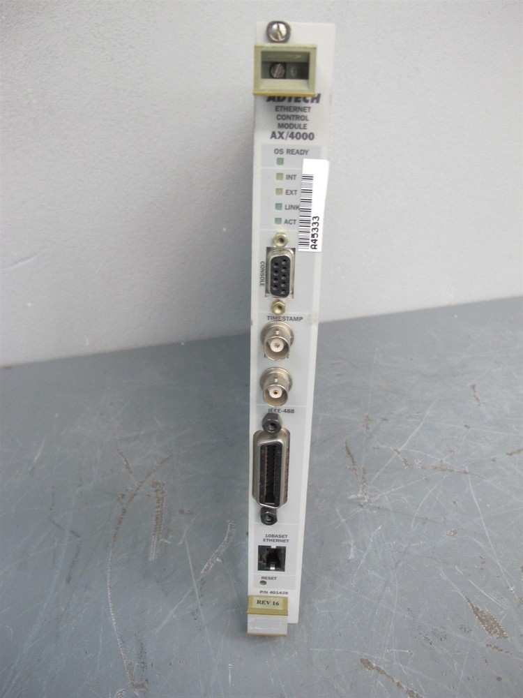 Adtech Spirent 401428 Ethernet Control Module AX/4000