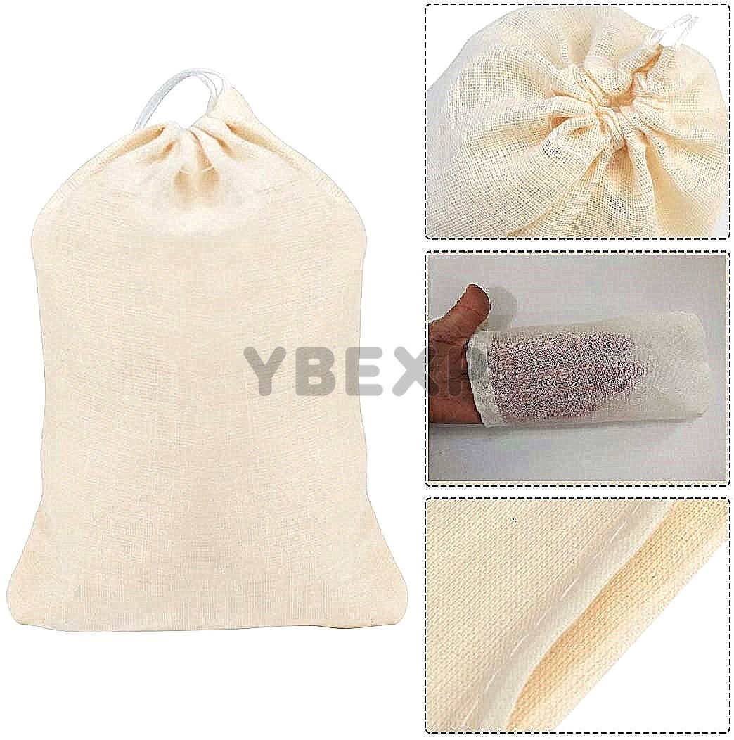 100/500/1000pcs Cotton Muslin Drawstring Bags For Craft,Gift,Soap,Herbs 3x4 4x6
