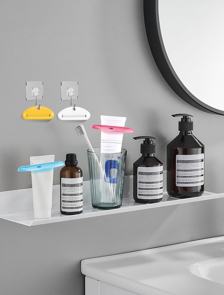 4PCS Toothpaste Squeezer, Colorful Plastic Toothpaste Tube Squeezer Toothpaste D