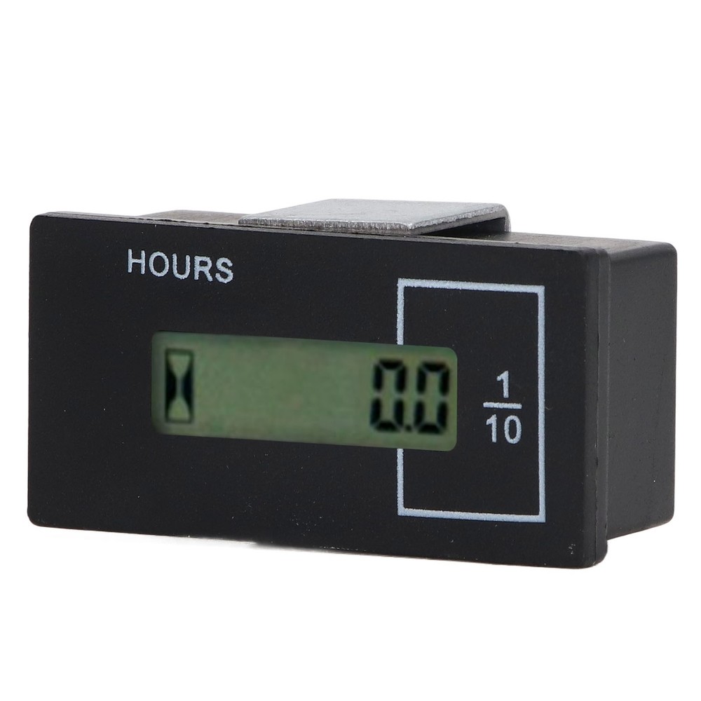 Excavator Hour Meter LCD Built In Chip Electronic Remote Timer DC12-36V Part