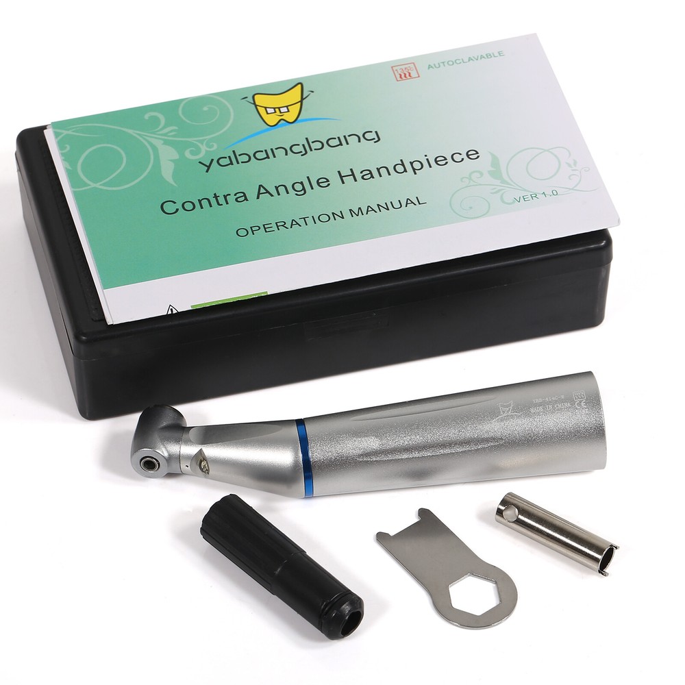 Dental Internal Low Speed Contra Angle Handpiece LED E-generator Push Button By