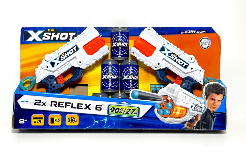 Zuru X-Shot Reflex 6 Dart Blaster 2-Pack Combo Pack