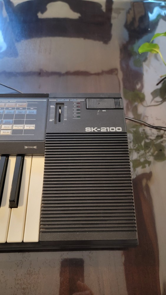 Casio SK-2100 Sampling Keyboard, Vintage Casio Sampling Keyboard