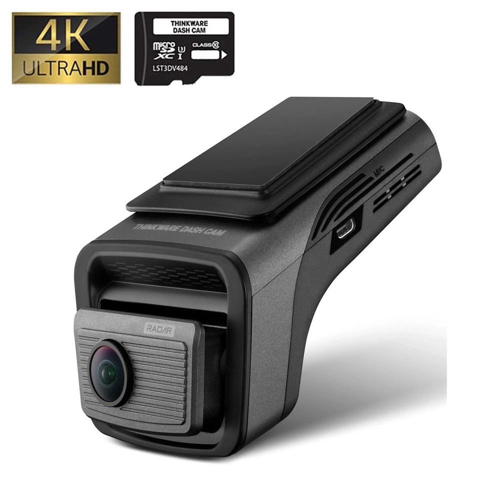 THINKWARE U3000 PRO 4K FRONT ONLY DASHCAM, 64GB SD, BLUETOOTH, BUILT IN RADAR