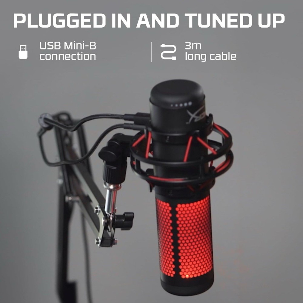 HyperX QuadCast USB Condenser Gaming Microphone For PS4/PS5/PC/Mac