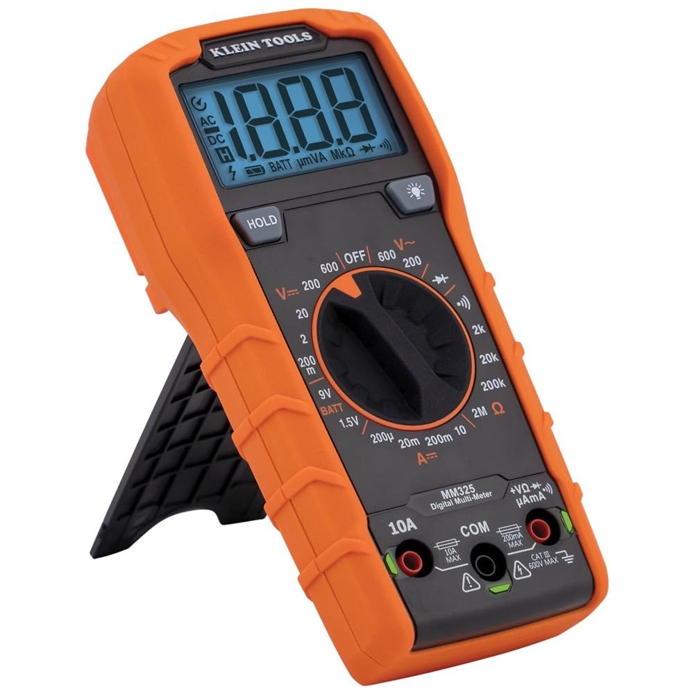 Pro-Grade Digital Multimeter for 600V Voltage Testing & Battery Diagnostics