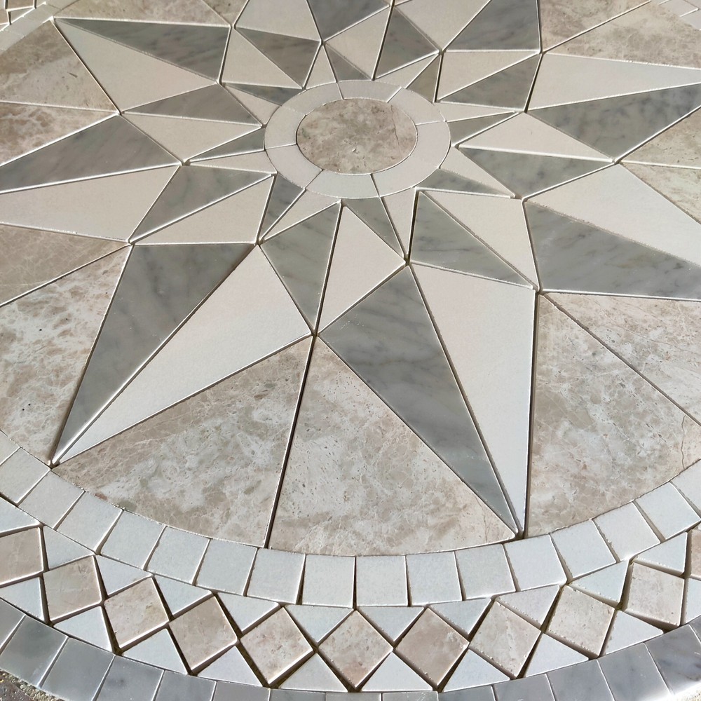 Floor Marble Medallion - 36 inches - Round