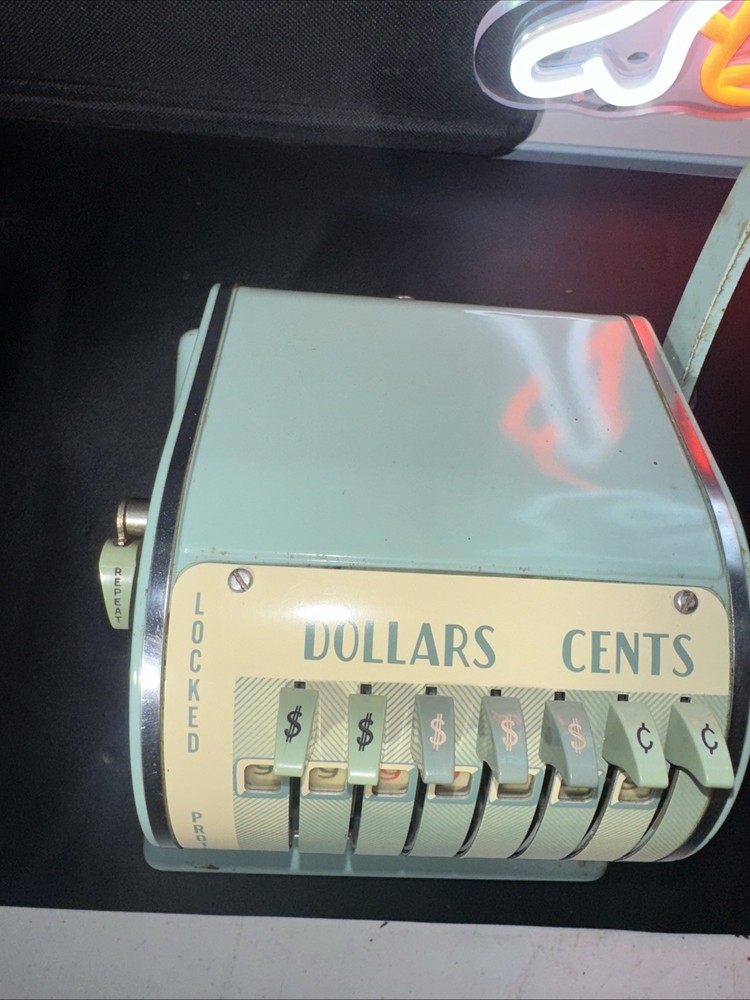 Vintage Paymaster Series X-550 Check Writer Adding Machine Works
