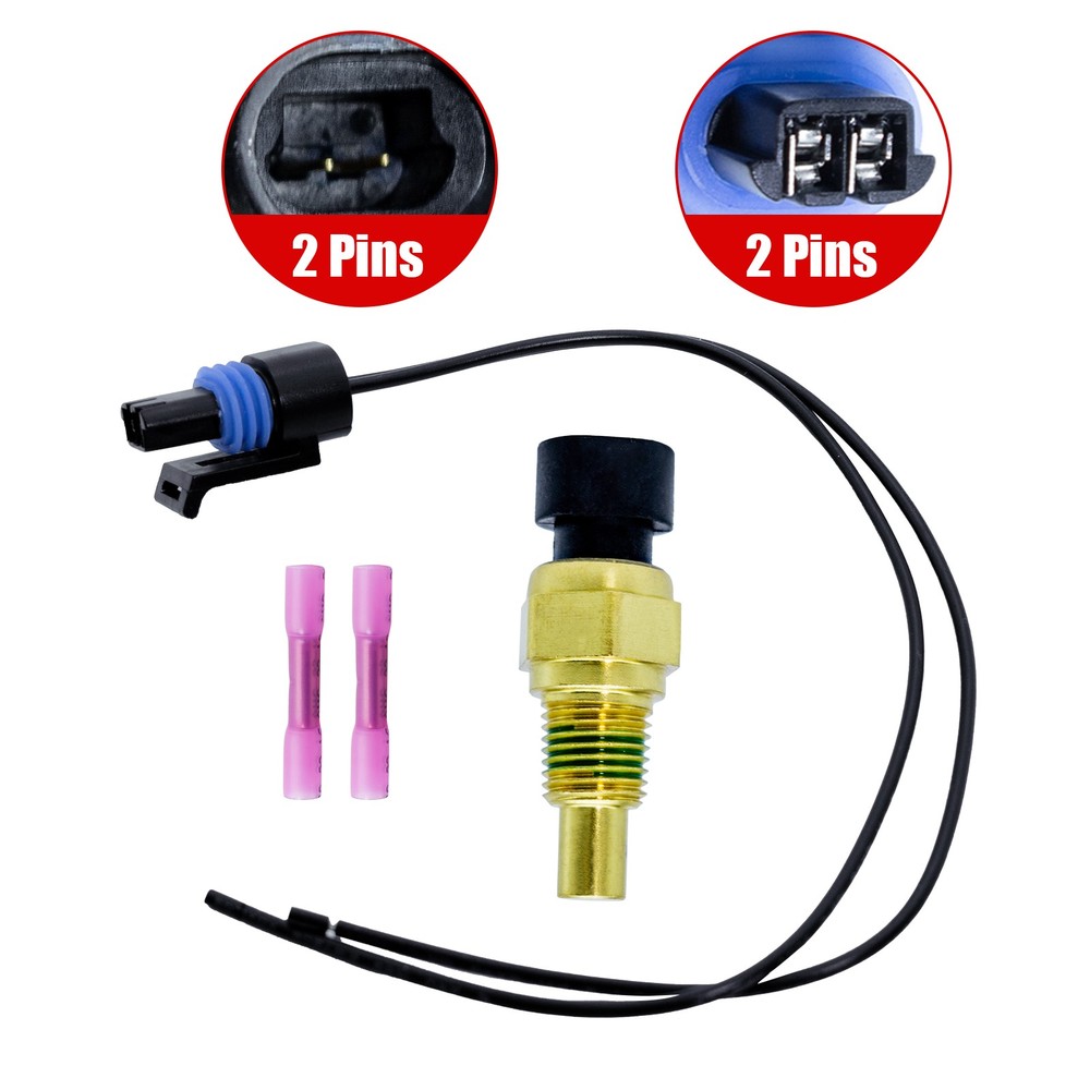 TX89 Coolant Temperature Sensor & Connector For GM Various Vehicles Engine Temp