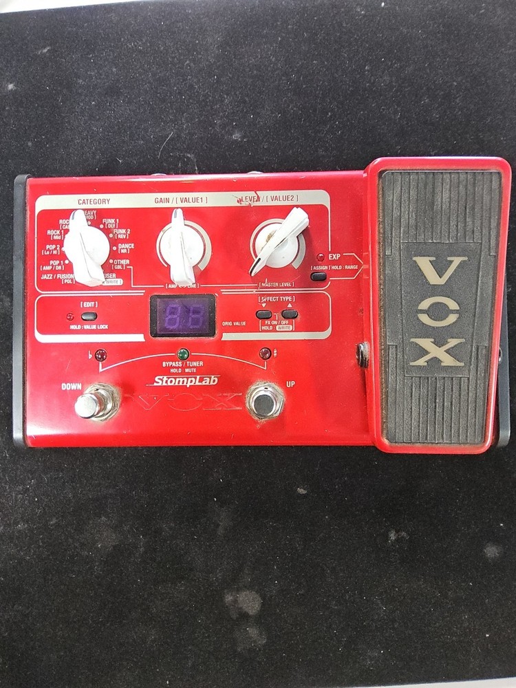 VOX SL2B StompLab IIB 2B Modeling Bass Compact Multi Effector Expression Pedal