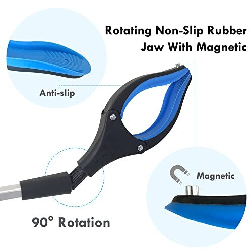 32 Inch Foldable Grabber Tool Handheld Trash Picker Claw Grabber Tool