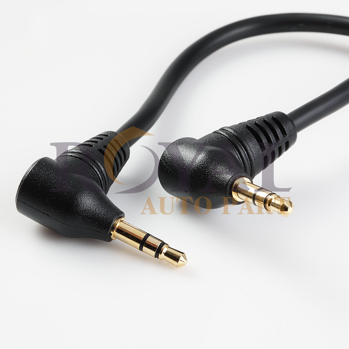 AUX Audio Cable Male to Male  3.5mm  Right Angle Plugs
