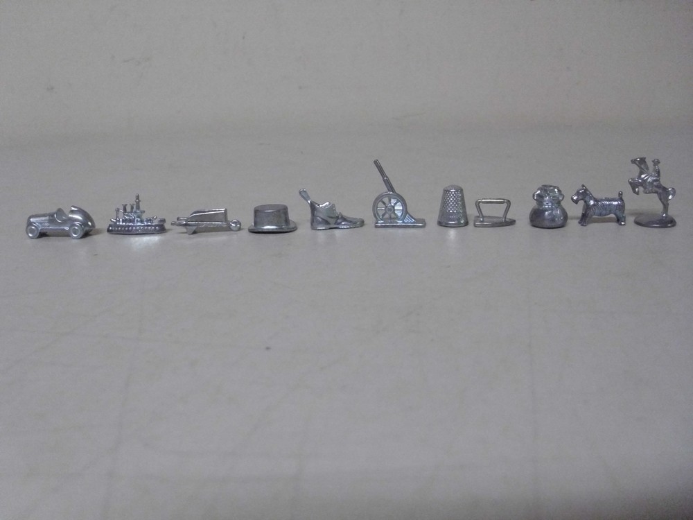 MONOPOLY BOARD GAME REPLACEMENT ELEVEN PIECES ONLY