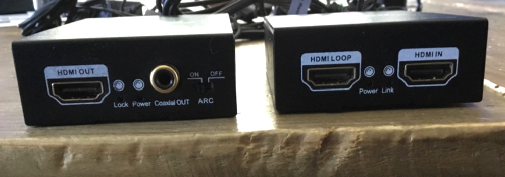Vanco 280592 HDMI Over Single Cat5e/Cat6 Cable Extender! Transmitter/Receiver