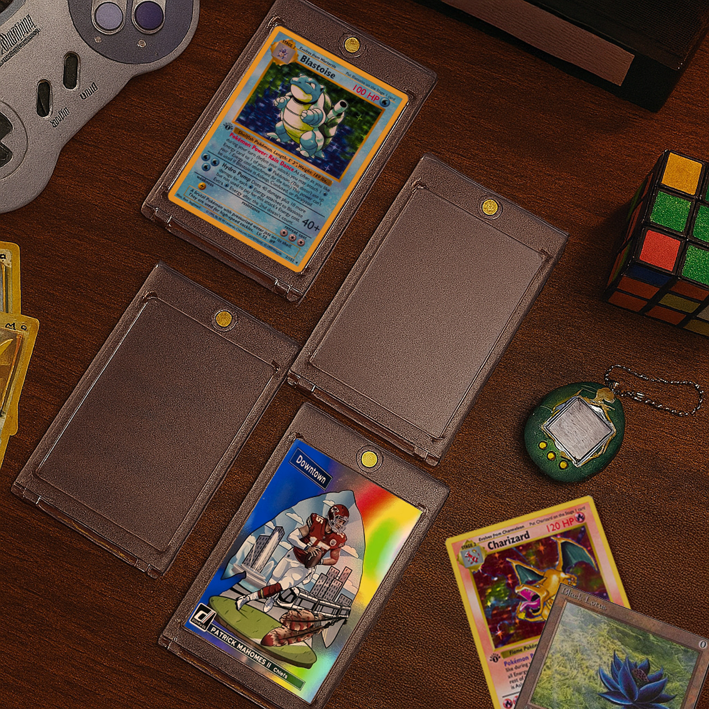 25 Pack Magnetic Trading Sports Card Holders 130pt One-Touch Hard UV Protection