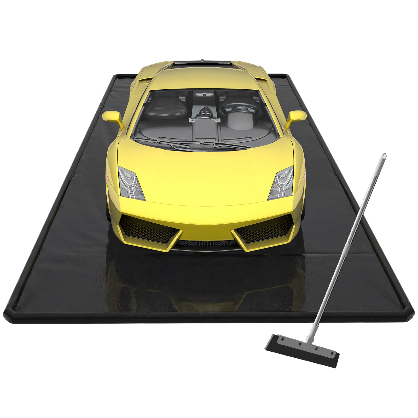 Garage Floor Mat, Non-Slip PVC Under Car Waterproof Containment Mats for Cars