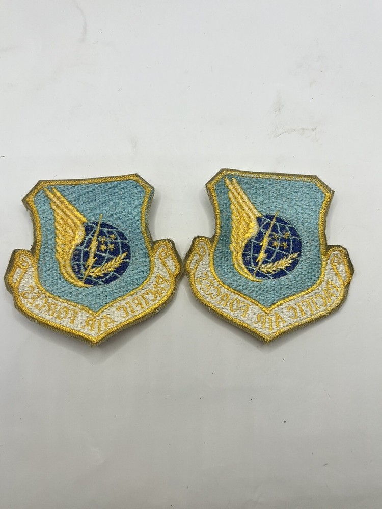 2 US Pacific Air Forces Command USAF Sleeve Patch PACAF Full Color Uniform