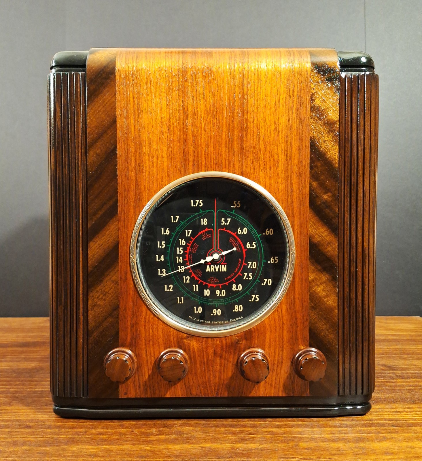 Old Antique Wood Arvin 517 Rhythm Junior Vintage Tube Radio - Restored & Working