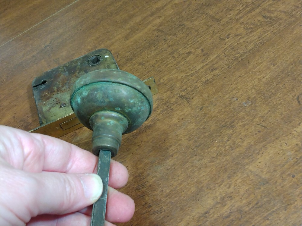 Antique Yale & Towne Mortise Interior Locks w/ Knobs NO KEYS