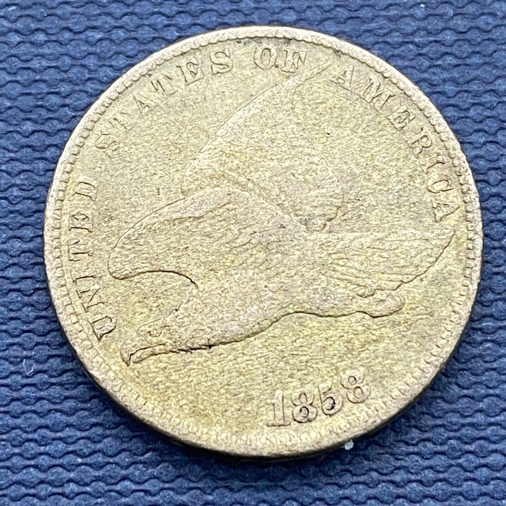 1858 Flying Eagle Cent 1c Better Grade  #42933