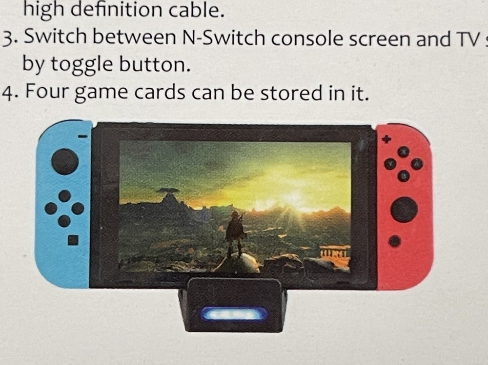 Conversion Base/Dock For Nintendo Switch Brand New Charge&Play At The Same Time