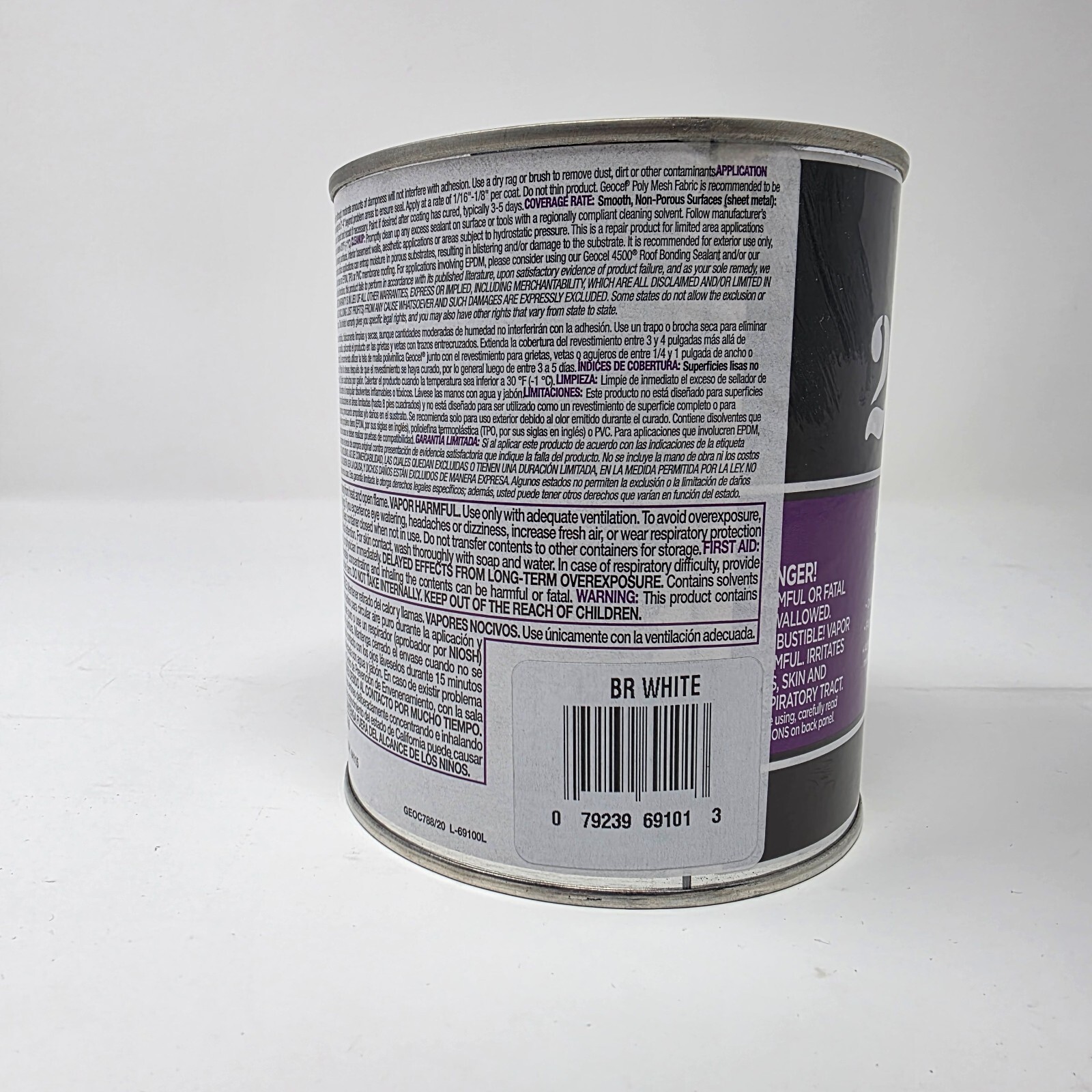 Geocel 2315 LRF Sealant WHITE Brushable Roof Leak Crack Repair Coating 1 Quart