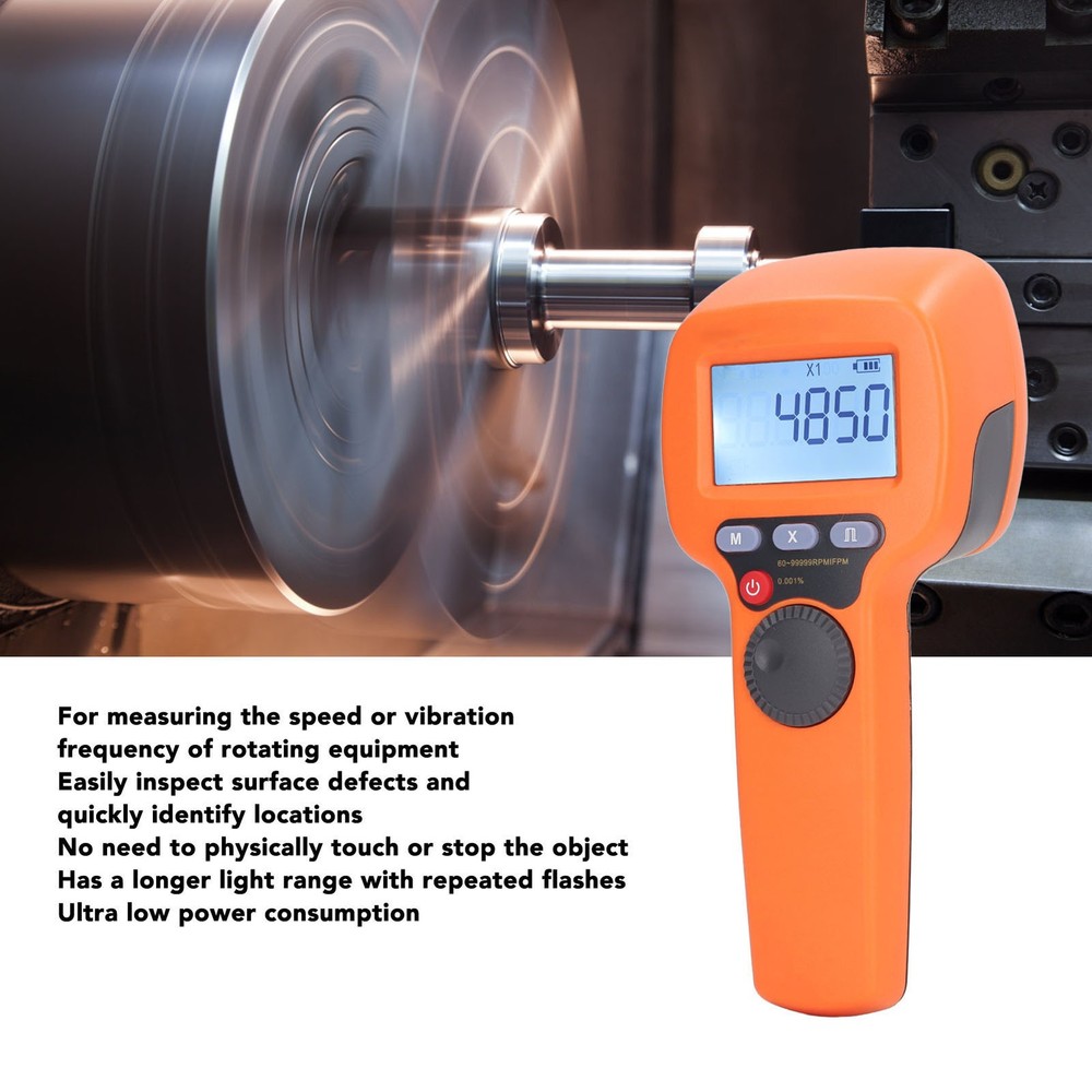 § Digital Handheld Stroboscope High Accuracy Prevents Contact LED Flash