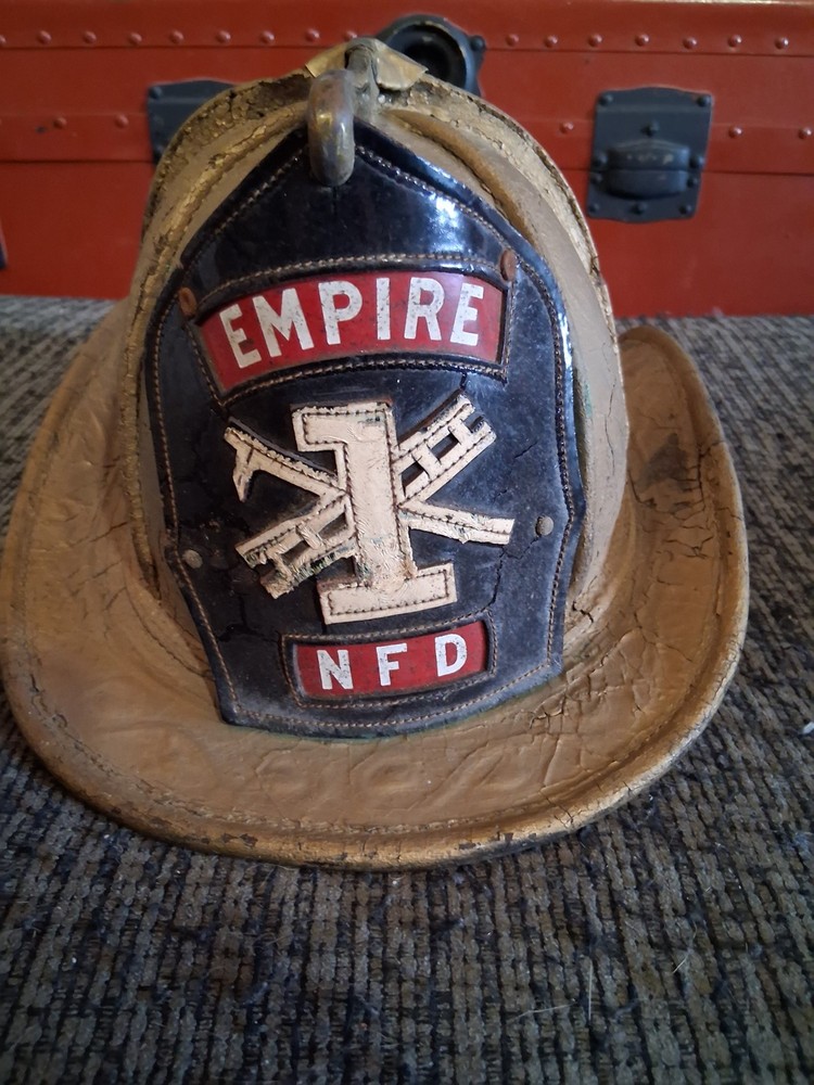 LEATHER FIRE HELMET n5a