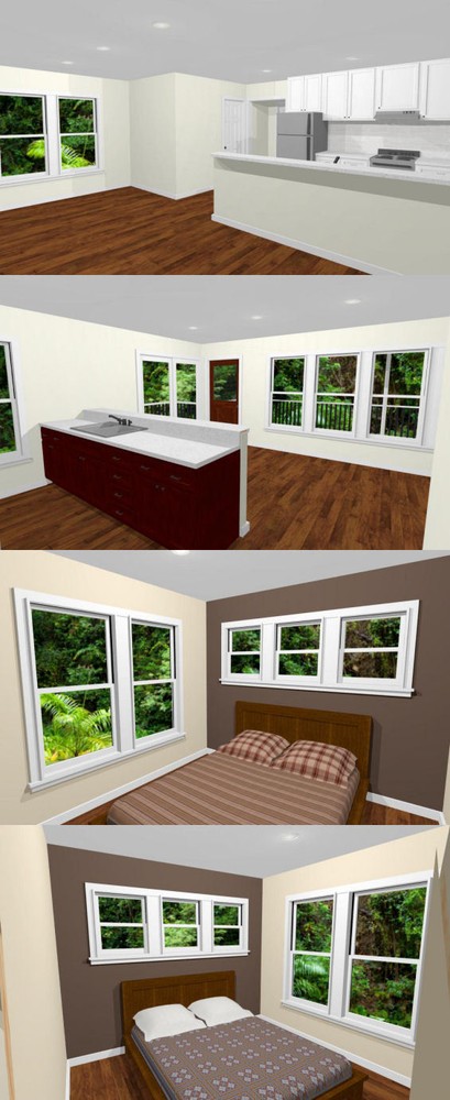20x32 House -- 2 Bedroom -- 808 sqft -- PDF FloorPlan -- Model 6R