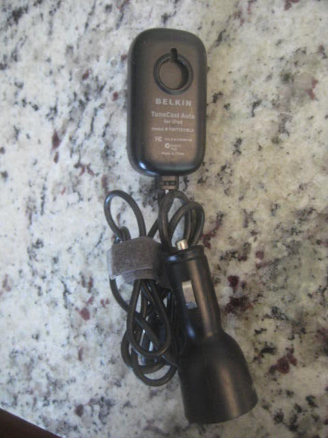 Belkin TuneCast AUTO FM TRANSMITTER for iPod®, iPhone® Black Model F8V7101-BLK