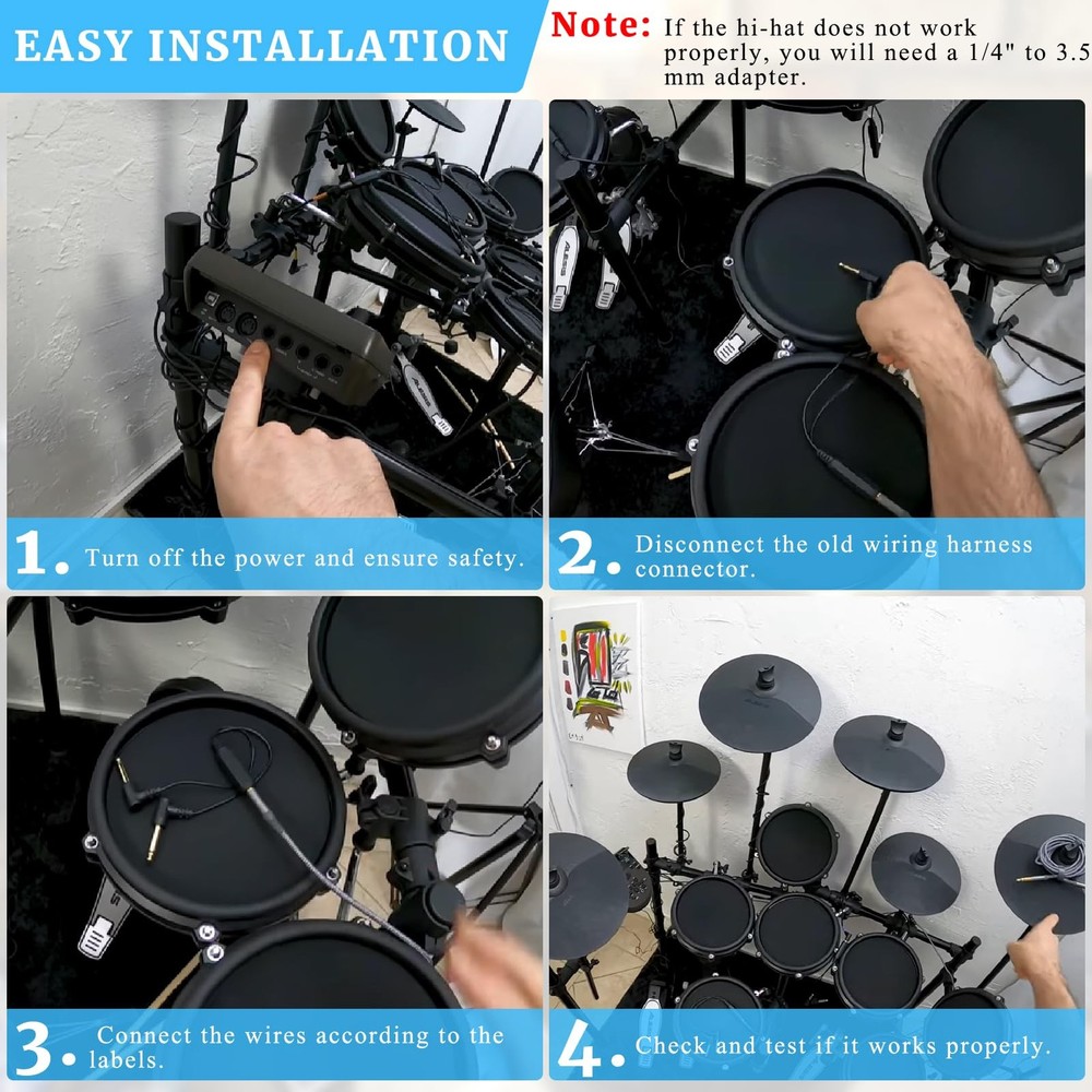 Cable Harness Snake Loom Replacement Compatible with Alesis Nitro Mesh Electr...