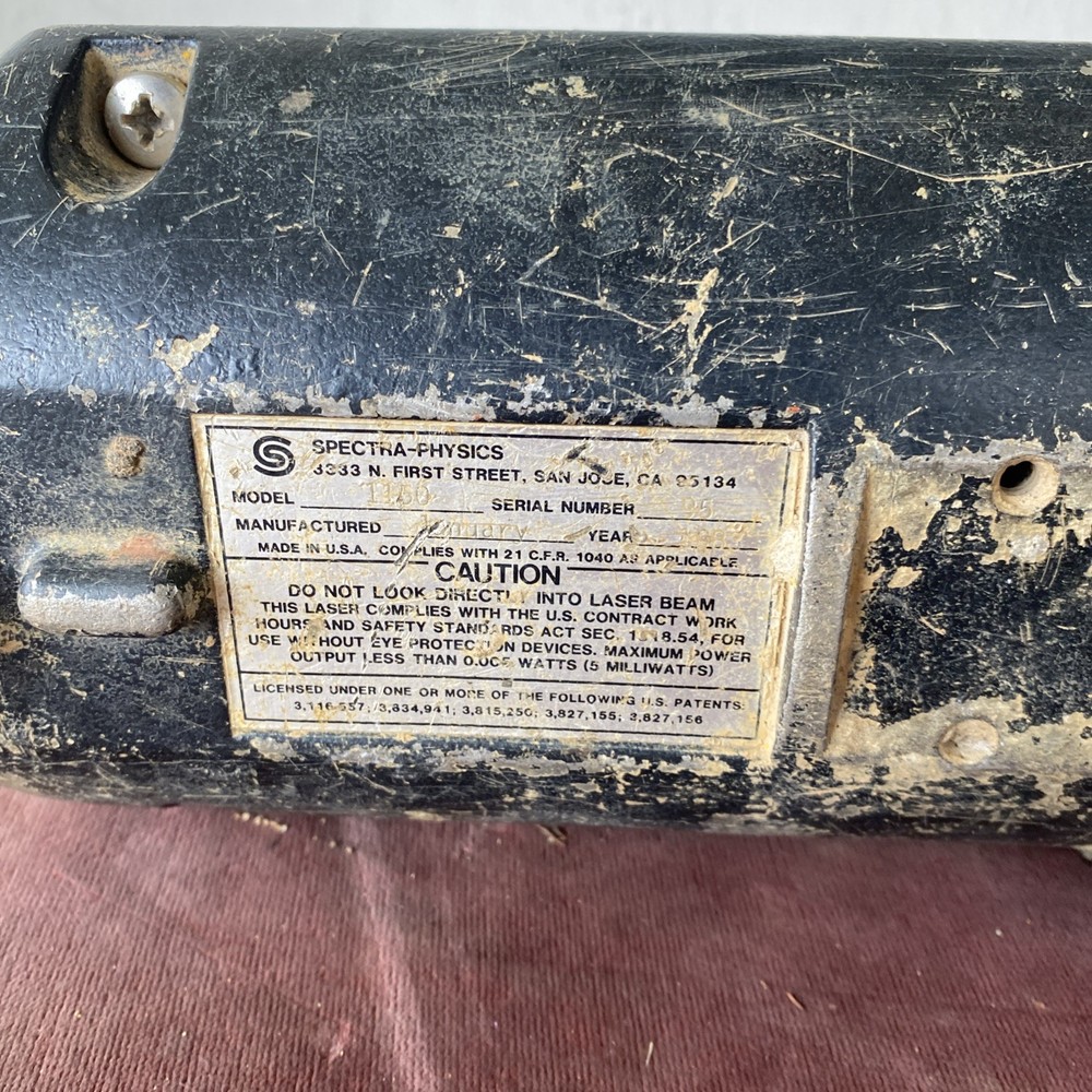 Spectra-Physics Laserplane Dialgrade Model 1150 Pipe Laser AS-IS Untested