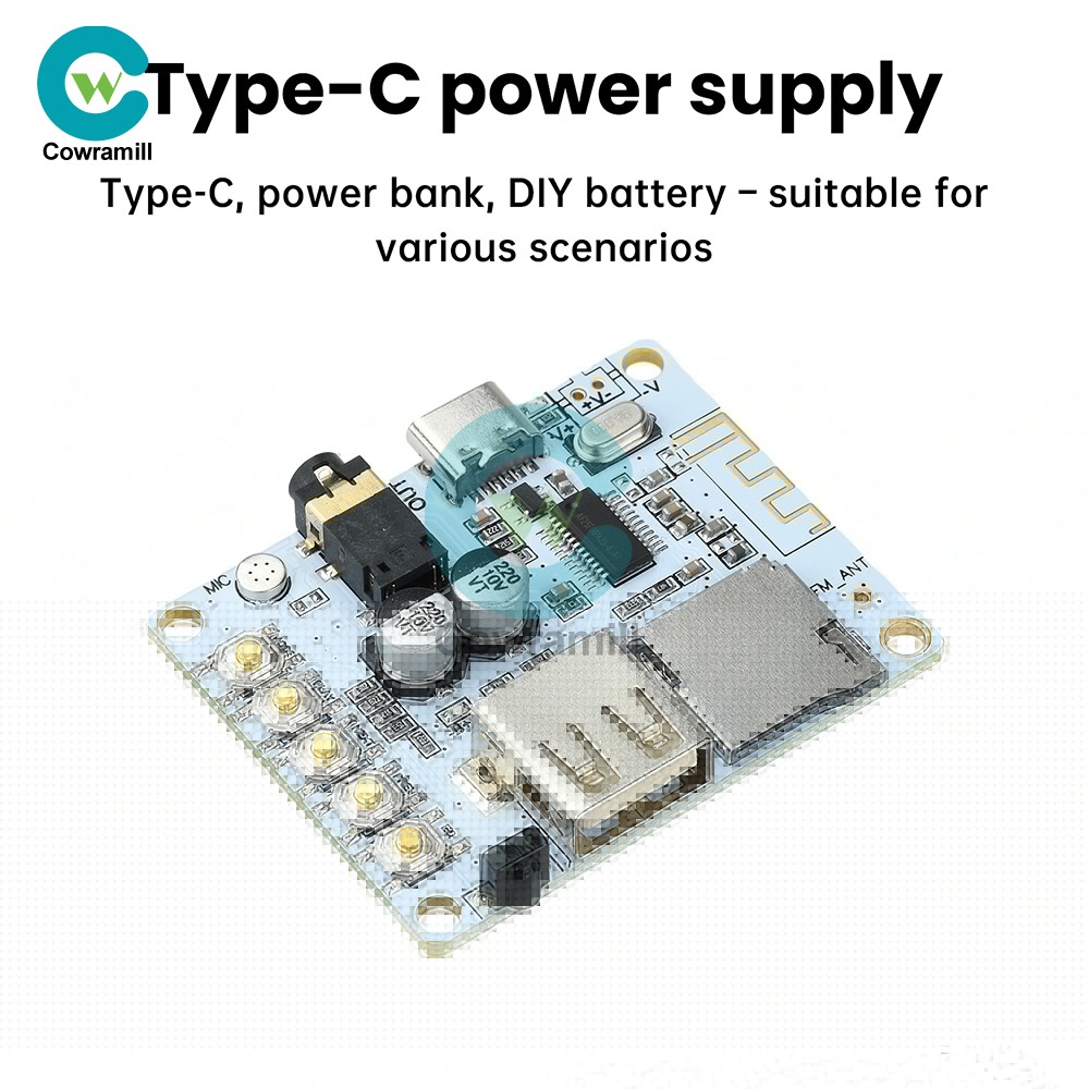 Bluetooth 5.4 Audio Receiver Board mp3 Lossless Decoder Decoding Module Type C