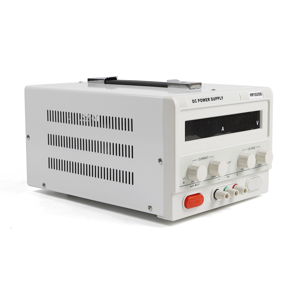 DC Power Supply Variable 30V 20A Adjustable High Precision Digital & Power Cord