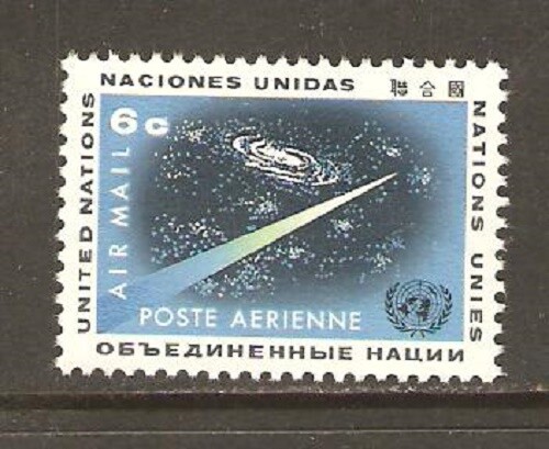 UNITED NATIONS 1963 OUTER SPACE Galaxy Airmail