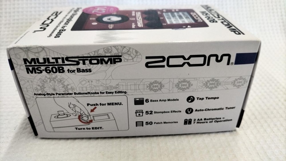 ZOOM MS-60B Bass Multi-Effects Pedal Guitar Effect Processor New