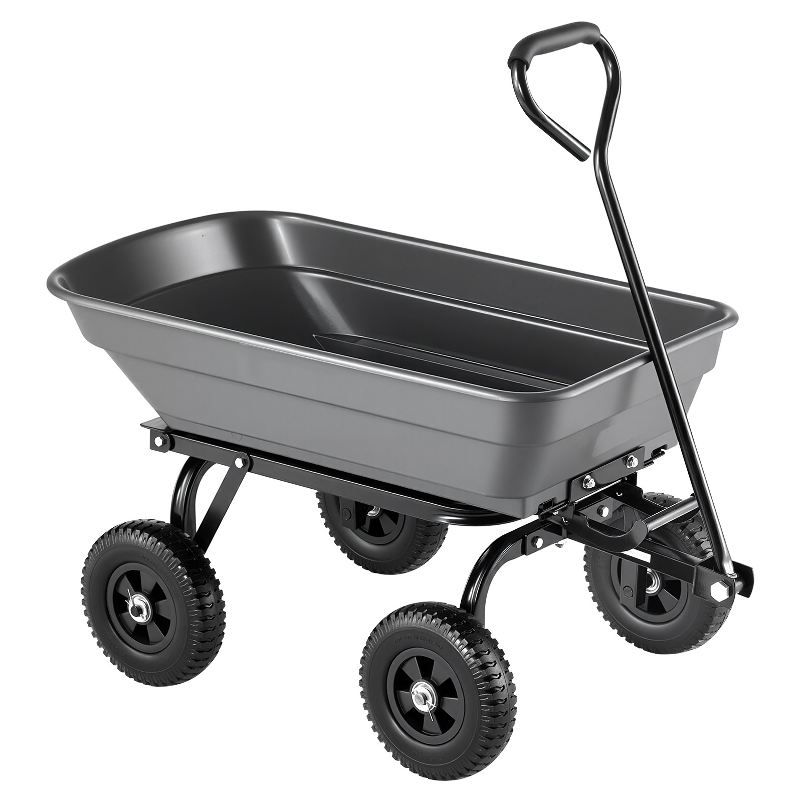 Uimoso 400lbs Garden Dump Cart with 90° Quick-Dump Design