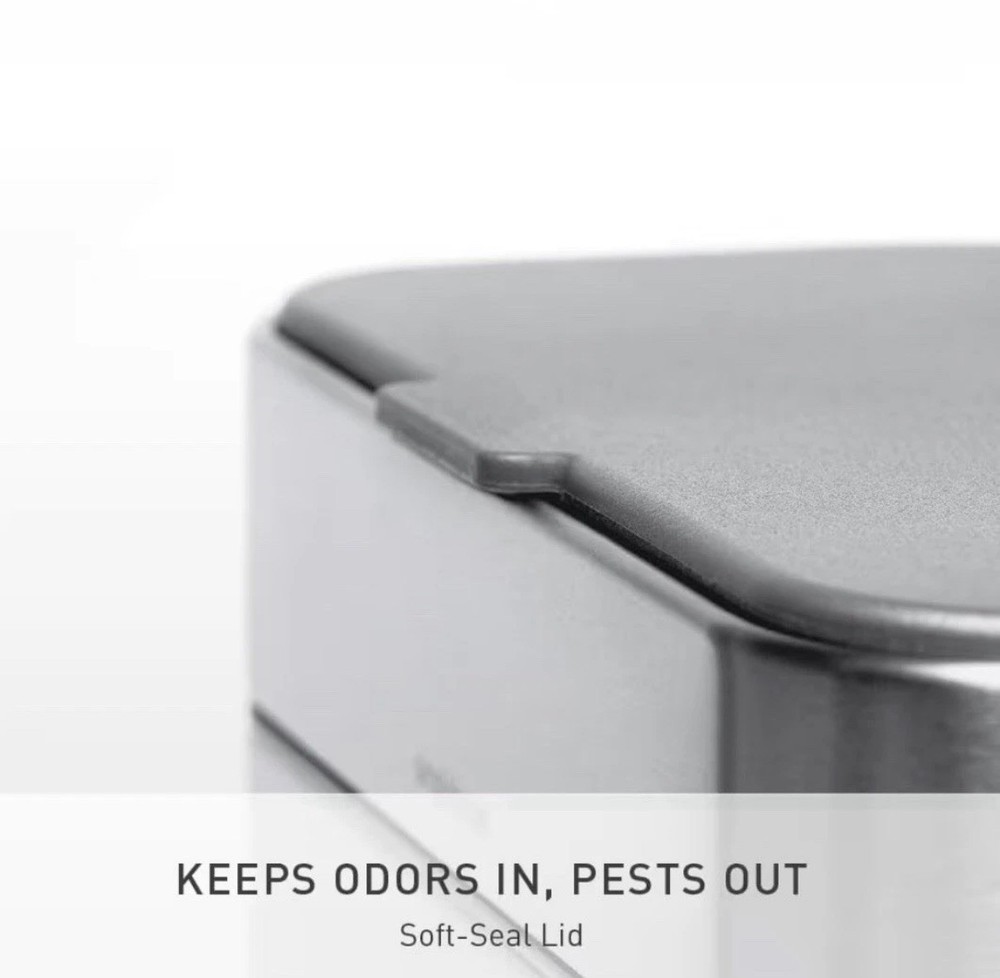 simplehuman - 4L Compost Caddy Stainless Steel Brushed NEW